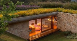 Earth sheltered passive solar home